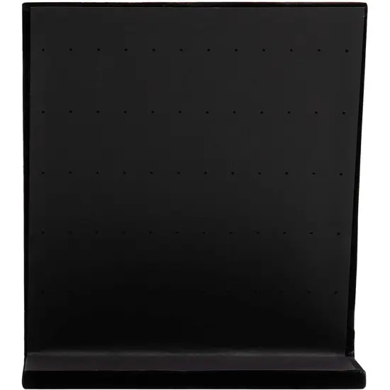 Earring Holder - Velvet L-Shape Earring Display Stand, Organizer, Rack, Board, for Jewelry Studs Accessories Storage, Show, Retail, Shop, Home, Counter Top, 60 Holes, Black, 9.9 x 7.9 x 4 Inches {7}
