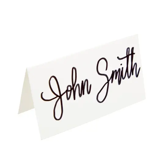 100 Pack Table Place Cards for Table Setting, Blank Name Note Cards for Wedding, Baby Shower, Events, Reserved Seating, White Seating Cards for Banquets (3.5 x 2 In) {7}