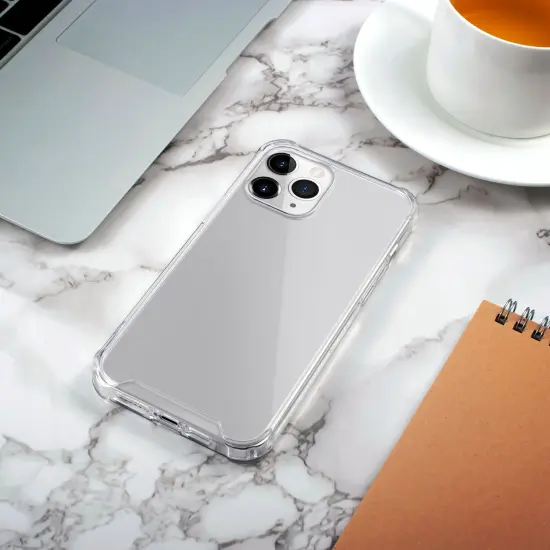 Crystal Clear Case For iPhone 12 / 12 Pro (6.1 inch), Shockproof TPU Bumper Shock-Absorbing Corners Protective Transparent Cover, by Insten {6}