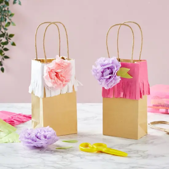 50-Pack Small Brown Gift Bags with Handles - Small Kraft Paper Bags for Birthday, Retail, Crafts (3.5x2.4x7 In) {2}