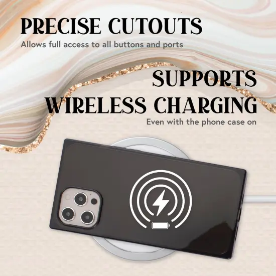 Insten Case for iPhone 12 Pro Max Case 6.7 Inch, Soft TPU Protective Cases with Reinforced Corners, Shock Absorption, Crystal Clear Black Slim Cover for Women Girls {3}