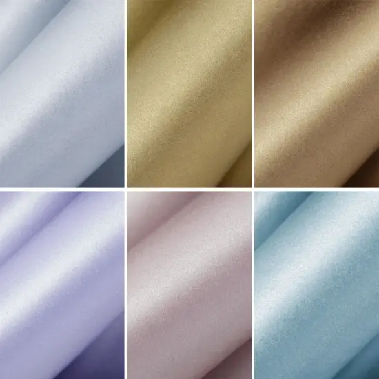 96 Sheets Shimmer Paper for Crafts, Scrapbooking, Invitations, Letter Size Stationery in 6 Pastel Colors (8.5 x 11 In) Gold {3}