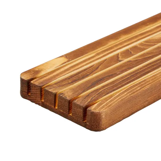 5-Slot Wooden Quilting Ruler Stand and Template Organizer, Sewing Accessories and Supplies 16.9 x 3.9 x 0.75 in Clear {5}