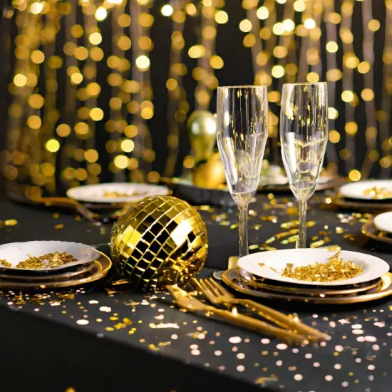 Juvale 3 Pack Black Plastic Tablecloth for Rectangle Tables, 54 x 108 Inches, Disposable Tablecloth Cover for Birthday, Halloween & Graduation Party Table Decorations {3}