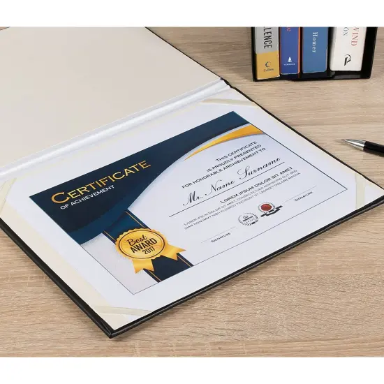 Certificate Holder, Document Frame (Black, 11.5 x 9 x 0.37 Inches, 3 Pack) {2}
