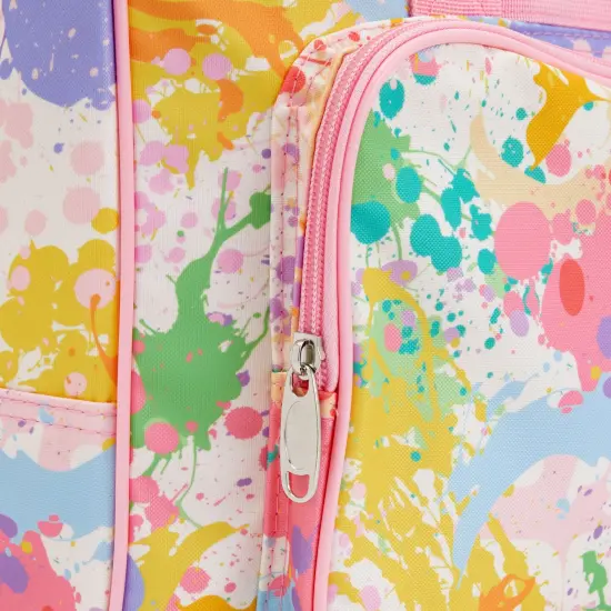 Pastel Watercolor Sewing Machine Carrying Case - Universal Tote Travel Bag Accessories Organizer Compatible with Most Standard Machines (18.1 x 9.4 x 12.2 Inch) Multicolor {6}