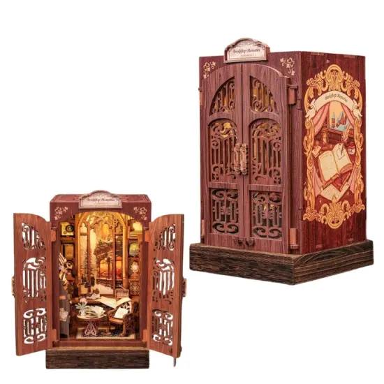 Miniature Wizardi Roombox Kit - Bookshop Memories Dollhouse Kit {1}