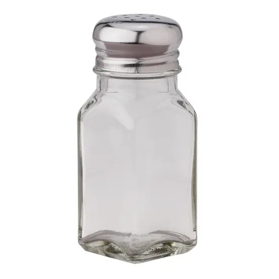 Handy Housewares Classic 2.5-Ounce Diner Style Square Glass Salt or Pepper Shaker {1}