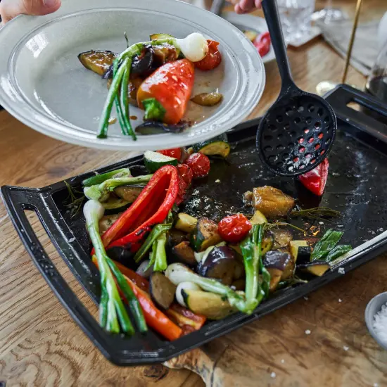 Staub Cast Iron 18.5 x 9.8-inch Plancha/Double Burner Griddle {6}