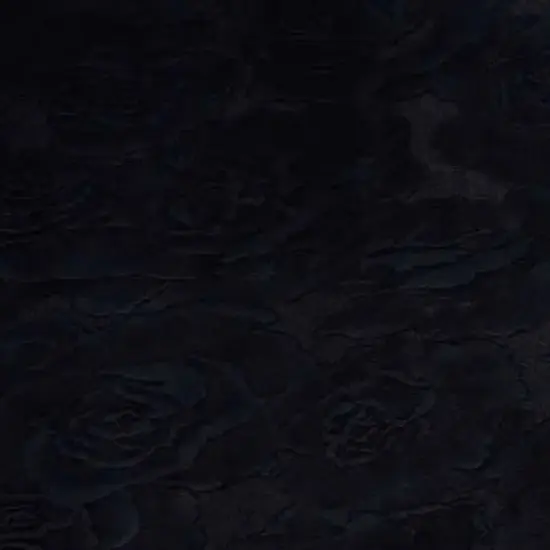 Cuddle 3 Extra Wide Rose Burnout Limited Edition Navy Fabric per yard {1}