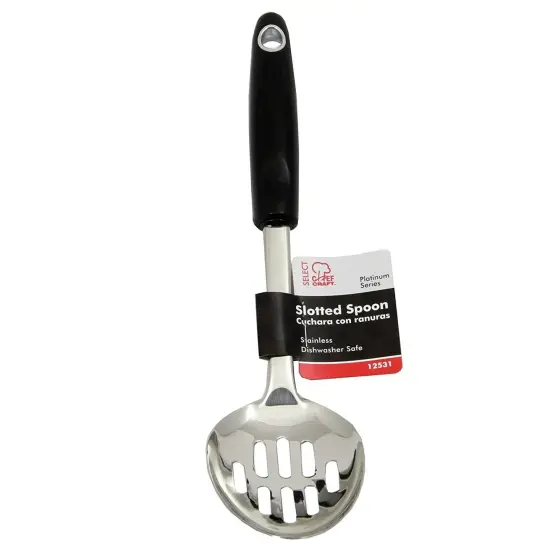 Chef Craft 12" Heavy Duty Stainless Steel Slotted Serving Spoon {3}
