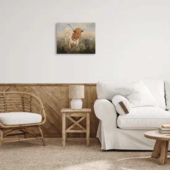 Stupell Industries Spotted Longhorn in Countryside Canvas By Kathy Winkler&nbsp; {2}