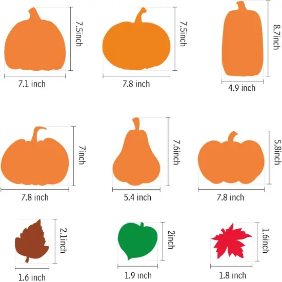 30Pcs Halloween Foam Pumpkin Craft Kit Decorations {2}