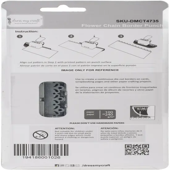 Dress My Craft Paper Punch-Flower Chain Border {4}