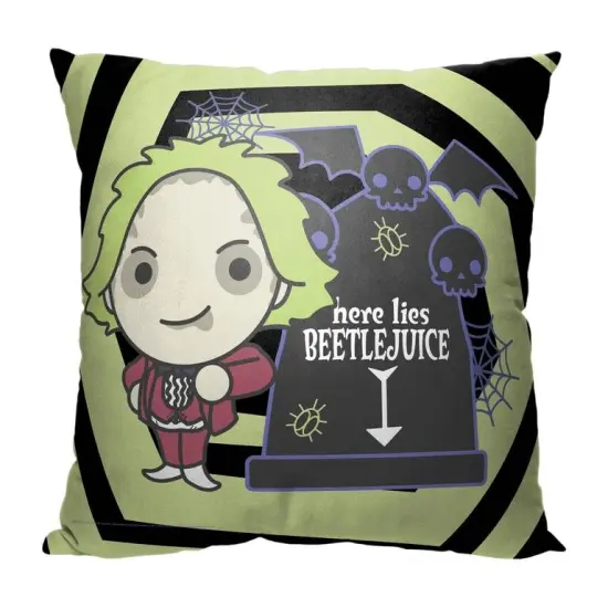 Warner Brothers Beetlejuice 18 Inch Throw Pillow World Tour {6}