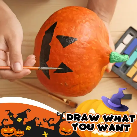 Artificial Mini Pumpkin for Decoration 12 PCS (Orange) {3}