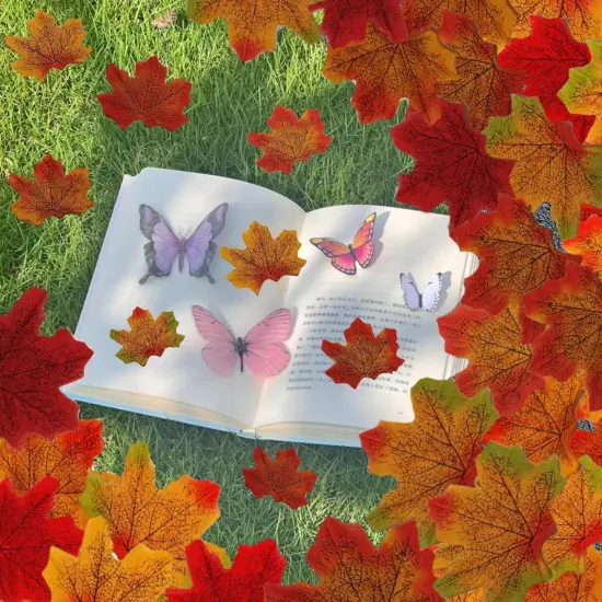 Fake Fall Leaves Decorations {1}