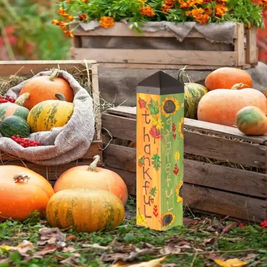 Thankful Grateful Blessed Art Pole 20 Inches {2}