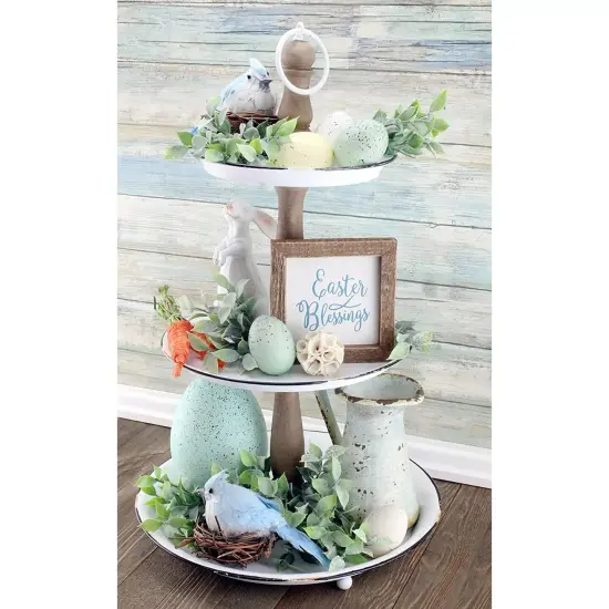 Blue Jays Artificial Birds 6ct Feathered Seasonal Decor {5}