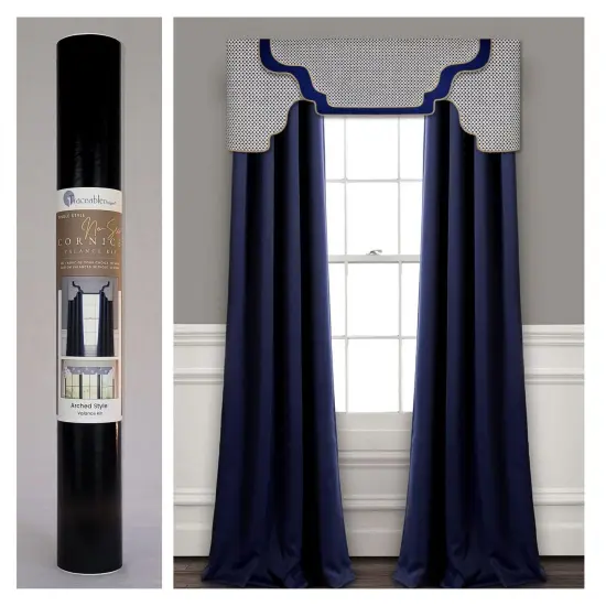 Arched Cornice-Valance Kit - Use any Fabric to Make Professional Valances Without a Sewing Machine {2}
