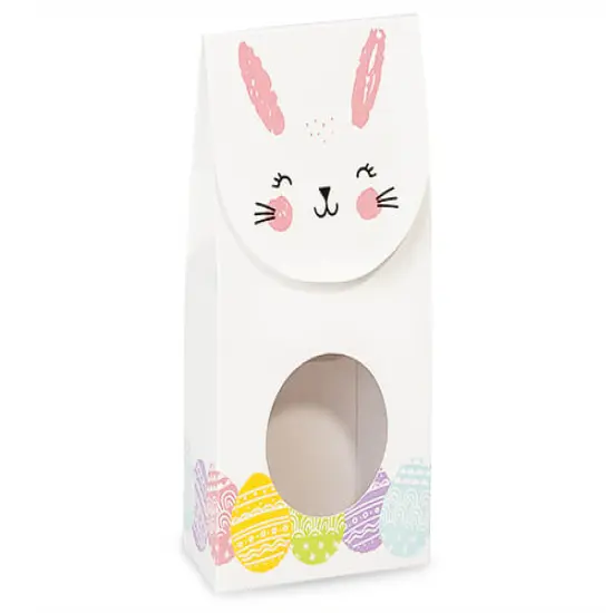 Pack/6: Happy Easter Bunny Gourmet Candy Box - 3-1/2 x 1-3/4 x 6-1/2" {1}