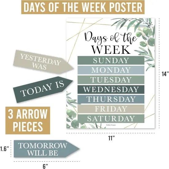 Classroom Calendar Set Bulletin Board Decor {4}