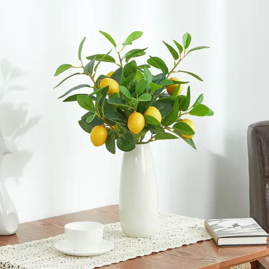 3 Pcs Artificial Lemons Tree Branches {2}