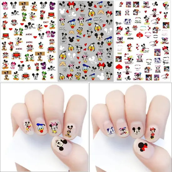 Cartoon Nail Art Stickers Decals 3D Nail Art Supplies Designer Nails Stickers {3}
