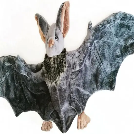 12" Large Bat Plush Toys, Creepy Goth Bat Stuffed Animal Lifelike Bats {4}