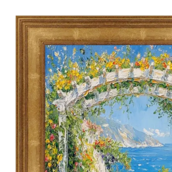 Vintage Antique Gold Picture Frame 32x24 frame {4}