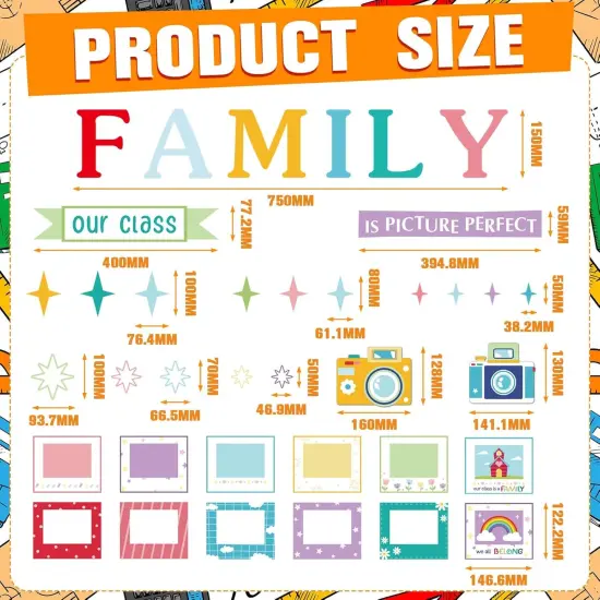 67 Pcs Picture Frame Bulletin Board Set {2}