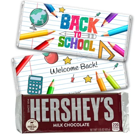 Back to School Candy Classroom Supplies Hershey's Chocolate Bars by Just Candy {2}