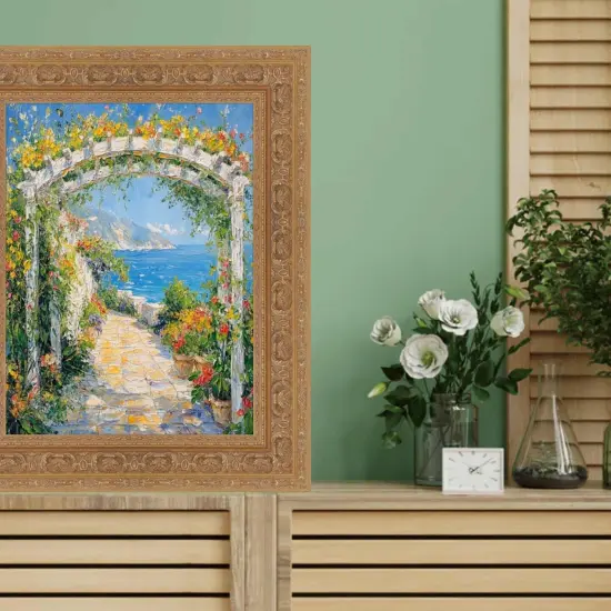 Wide Sistine Chapel Gold Italian Picture Frame 26x26 frame {5}