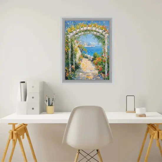 Modern Silver Metal Brushed Picture Frame 24x24 frame {5}