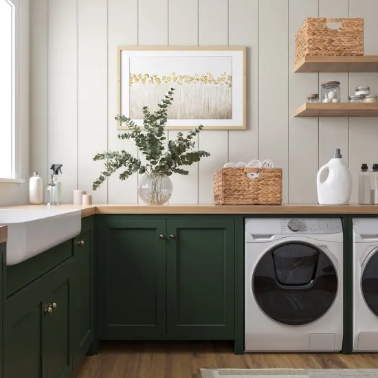 Seville Classics Handwoven Basket (2-Pack), Water Hyacinth {5}