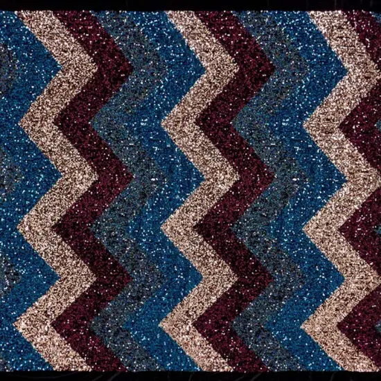 Cusco Stretch Velvet Sequin Fabric {1}