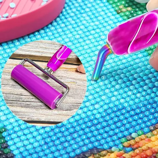 Diamond Art Pens Tools Diamond Painting Accessories Kits With Screw Metal Tip Roller Diamond Painting Pen Drill Bead Dot Pens For Art Craft Nail {2}