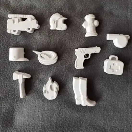 Fire Fighting Equipment Safety Whistles Chocolate Silicone Mold Cake Fondant {4}