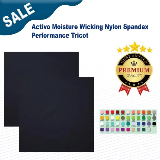Activo Moisture Wicking Nylon Spandex Performance Tricot {2}