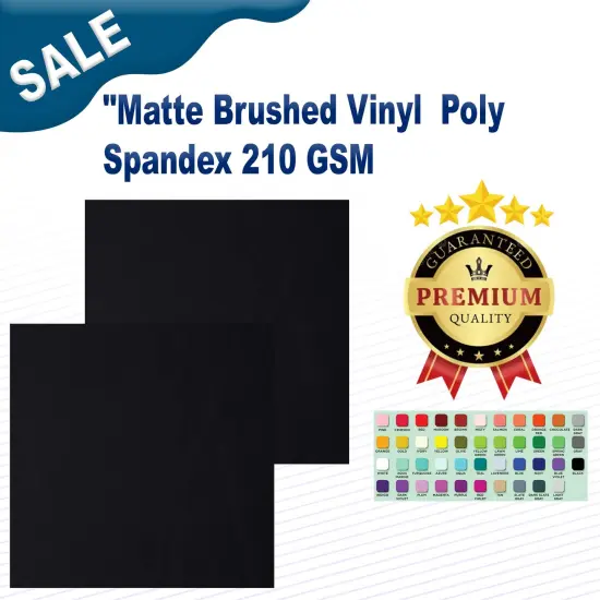 Matte Brushed Vinyl Poly Spandex 210 GSM {2}