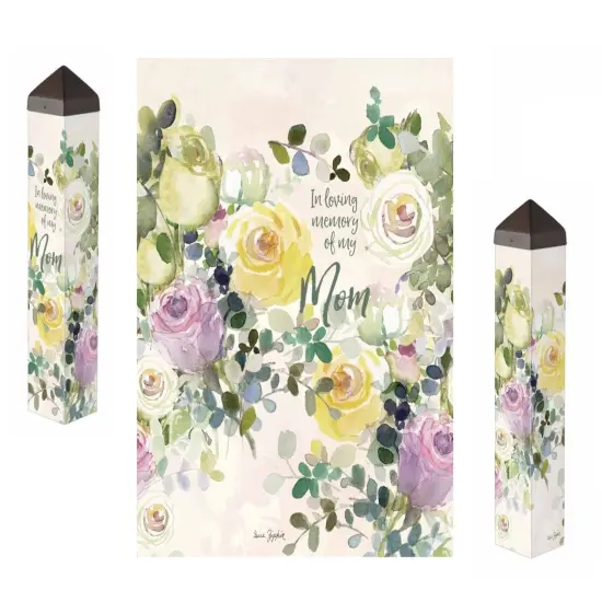 In Memory of Mom Art Pole 20 Inches Tall Memorial {1}