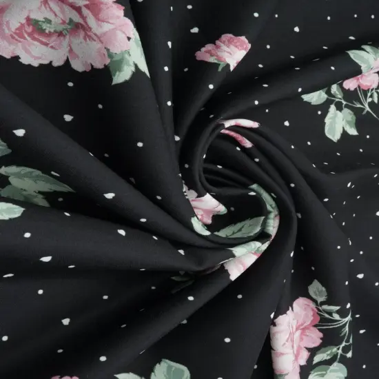 1 Yard CEY Floral Geo Digital Print Fabric, 58/59&Prime; Wide 100% Polyester BLUE LT {2}