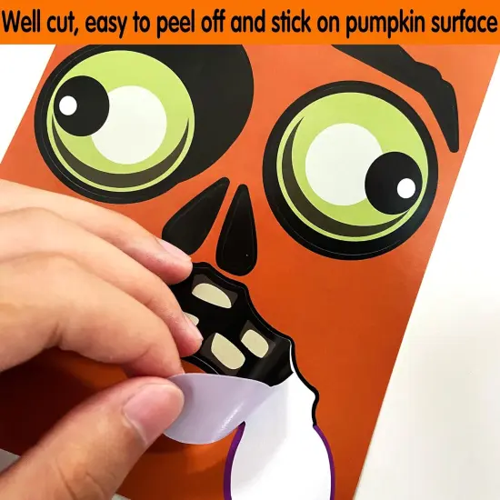 30 Sheets Pumpkin Face Stickers {2}
