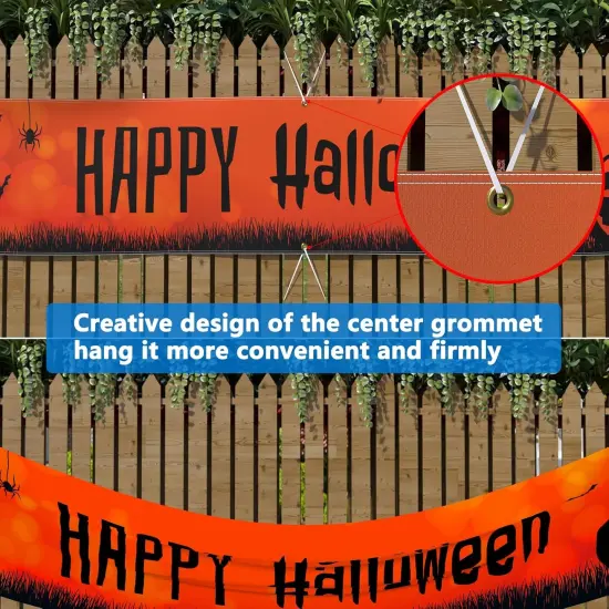 Halloween Banner 120" x 20" Decorations Yard Signs {3}