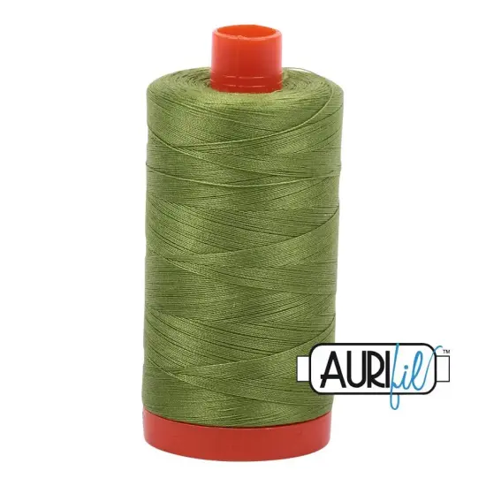 2888 Fern Green Aurifil Cotton 50wt Large Spool {1}