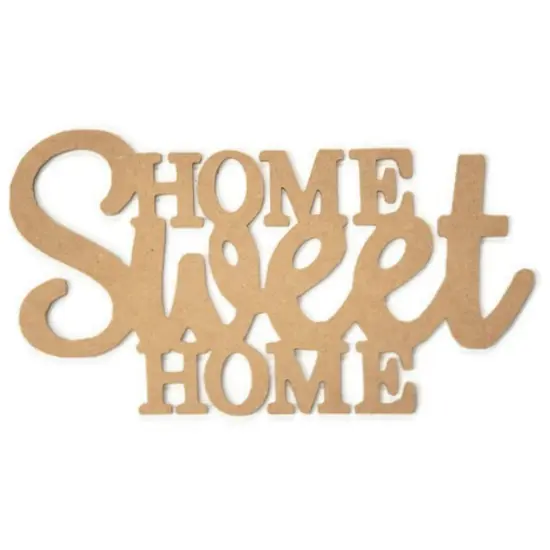 Home Sweet Home Word Wood Cutout {1}