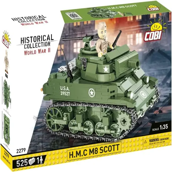 COBI Historical Collection World War IIH.M.C M8 SCOTT Tank {2}