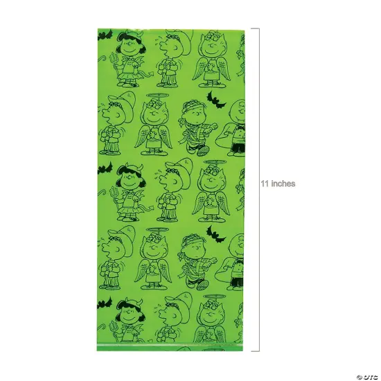5" x 2 1/2" x 11 1/2" Small Peanuts&reg; Halloween Cellophane Treat Bags - 12 Pc. {3}