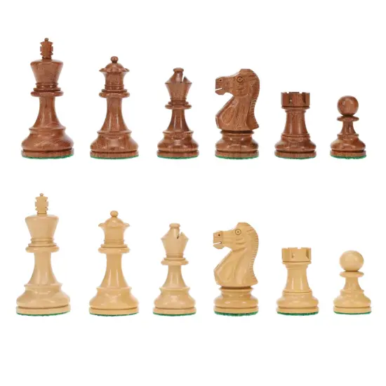 WE Games Wooden Weighted English Chess Pieces 3.66 in King {1}