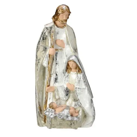19.5" Nativity Piece - Holly Family - Resin {1}